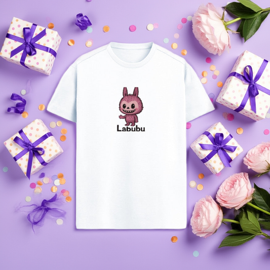 Pop Mart Labubu Graphic Tee – Cartoon Monster Streetwear